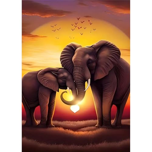 TOSTOG Elefant Diamond Painting für Erwachsene,Diamant Painting Kits Full Drill Bilder 5D DIY Diamant Malerei Set 30x40cm für Wanddekor TOSTOG Elefant Diamond Painting für Erwachsene,Diamant Painting Kits Full Drill Bilder 5D DIY Diamant Malerei Set 30x40cm für Wanddekor von TOSTOG