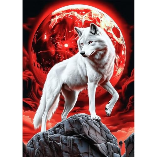 TOSTOG Wolf Diamond Painting für Erwachsene,Diamant Painting Kits Full Drill Bilder 5D DIY Diamant Malerei Set 30x40cm für Wanddekor TOSTOG Wolf Diamond Painting für Erwachsene,Diamant Painting Kits Full Drill Bilder 5D DIY Diamant Malerei Set 30x40cm für Wanddekor von TOSTOG
