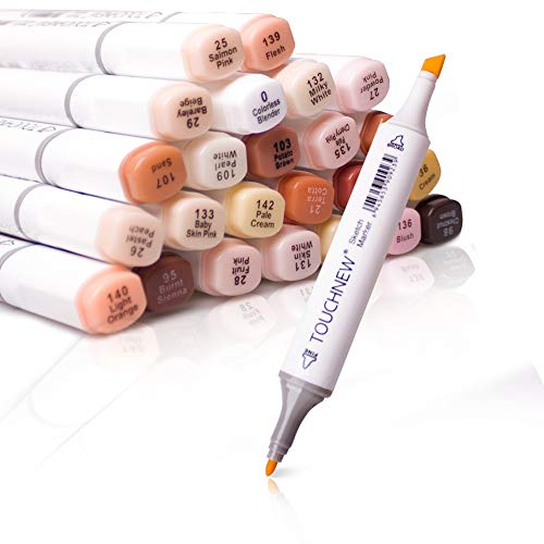 Artist Permanent Sketch Anime Skin Marker Stifte-Set für Hautton-Stifte TouchNew 24 Farben Doppelspitze Twin Alcohol Based Marker Set Artist Permanent Sketch Anime Skin Marker Stifte-Set für Hautton-Stifte TouchNew 24 Farben Doppelspitze Twin Alcohol Based Marker Set von TOUCHNEW