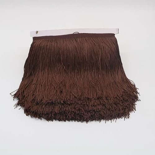 10/15/20/30 cm Quasten-Fransenborte, 100 % Polyester, lange Fransen zum Nähen für Kleidung, Kleider, Vorhangband, Quasten für Bastelzubehör 10/15/20/30 cm Quasten-Fransenborte, 100 % Polyester, lange Fransen zum Nähen für Kleidung, Kleider, Vorhangband, Quasten für Bastelzubehör von TOUFA
