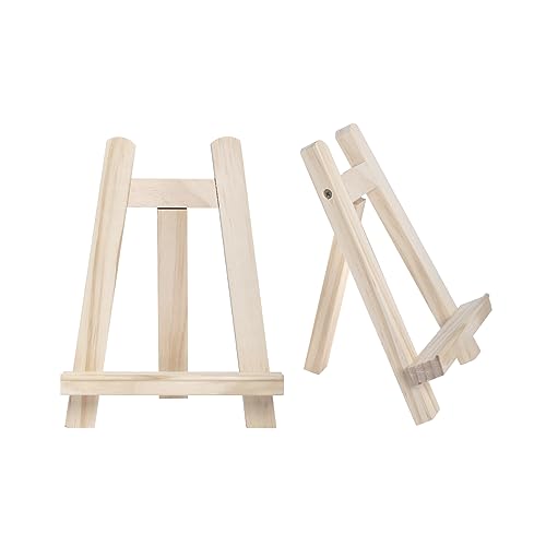 2 Stück Mini Staffeleien Holz Tischstaffelei Tischkalender Ständer - 15x20 cm Staffelei Bilderrahmen Halterung für Hochzeit, Geburtstag und Party Dekoration 2 Stück Mini Staffeleien Holz Tischstaffelei Tischkalender Ständer - 15x20 cm Staffelei Bilderrahmen Halterung für Hochzeit, Geburtstag und Party Dekoration von TOUROCMONT