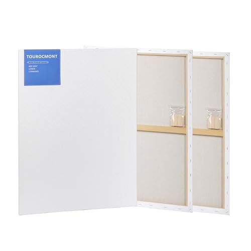 3 Stück Keilrahmen Gr.50x70cm Leinwand aus Leinen 440 g/m² Leinwand Set Maltuch zu bemalen Säurefrei mit 17mm Stärke weiß grundiert für Acrylfarbe, Ölfarbe, Gouache 3 Stück Keilrahmen Gr.50x70cm Leinwand aus Leinen 440 g/m² Leinwand Set Maltuch zu bemalen Säurefrei mit 17mm Stärke weiß grundiert für Acrylfarbe, Ölfarbe, Gouache von TOUROCMONT