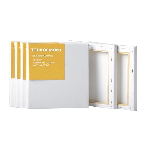 6 Stück Leinwand 15x15cm Keilrahmen Canvas aus 380 g/m² Baumwolle 17mm dick zu bemalen 6 Stück Leinwand 15x15cm Keilrahmen Canvas aus 380 g/m² Baumwolle 17mm dick zu bemalen von TOUROCMONT
