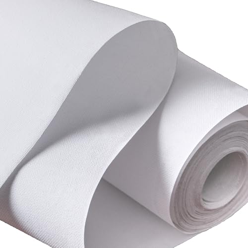 Leinwand auf Rolle 280 g/m² Baumwolle Vorgrundiert Breite 110 cm Länge 10M Maltuch Leinwandrolle Leinwand auf Rolle 280 g/m² Baumwolle Vorgrundiert Breite 110 cm Länge 10M Maltuch Leinwandrolle von TOUROCMONT