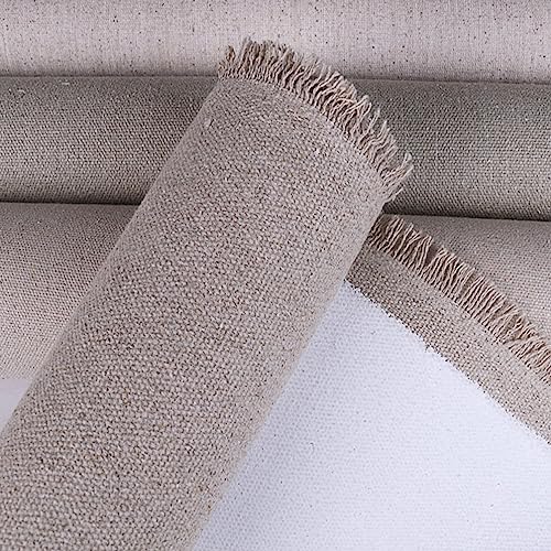 Leinwand auf Rolle Leinen -587 g/m² Leinen Maltuch Breite 80 cm Leinwandrolle 3 M von TOUROCMONT