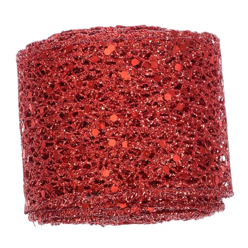 TOVINANNA 1 Rolle Glitzer Mesh Band für Dekorationen und Diy Projekte Yards für Hochzeiten Geburtstagsfeiern und Festtagsverpackungen TOVINANNA 1 Rolle Glitzer Mesh Band für Dekorationen und Diy Projekte Yards für Hochzeiten Geburtstagsfeiern und Festtagsverpackungen von TOVINANNA