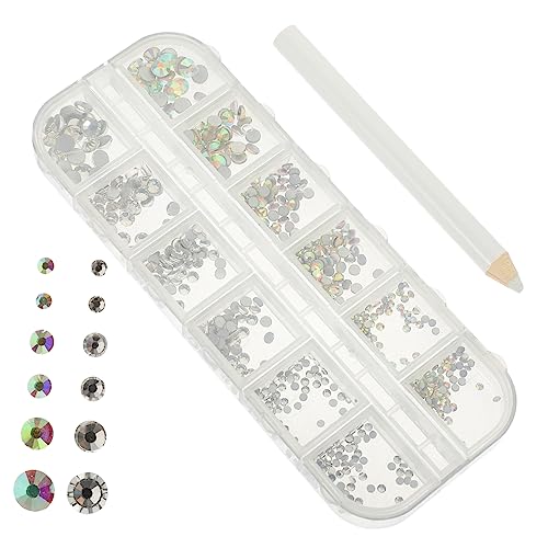 TOVINANNA 1 Satz Flachrücken Strasssteine für Nail Art Glitzernde Dekorationen für Nägel Schmuck und Diy Projekte mit Punktierwerkzeug und Fächern TOVINANNA 1 Satz Flachrücken Strasssteine für Nail Art Glitzernde Dekorationen für Nägel Schmuck und Diy Projekte mit Punktierwerkzeug und Fächern von TOVINANNA