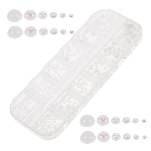 TOVINANNA 1 Schachtel Kunstperlen Nagelschmuck Diy Nageldekorationen Flachrückige Perlen Charms für Kreative Nail Art Geeignet für Maniküre und Diy Projekte TOVINANNA 1 Schachtel Kunstperlen Nagelschmuck Diy Nageldekorationen Flachrückige Perlen Charms für Kreative Nail Art Geeignet für Maniküre und Diy Projekte von TOVINANNA