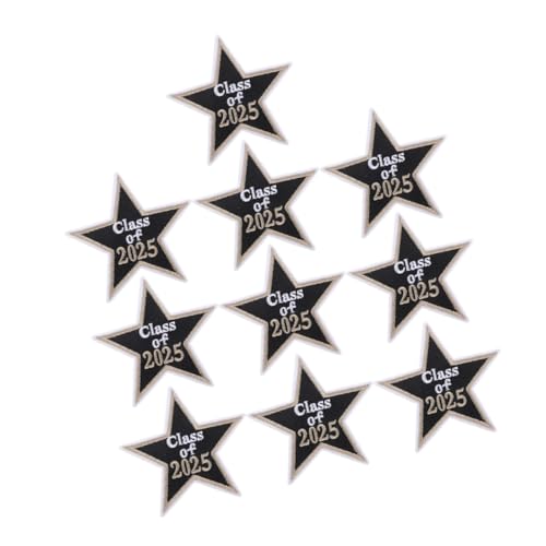 TOVINANNA 10 Stück Abschluss Stickpatches für Klasse Bügelapplikationen für Diy Kleidung Taschen und Jacken als Souvenir zur Abschlussfeier von TOVINANNA