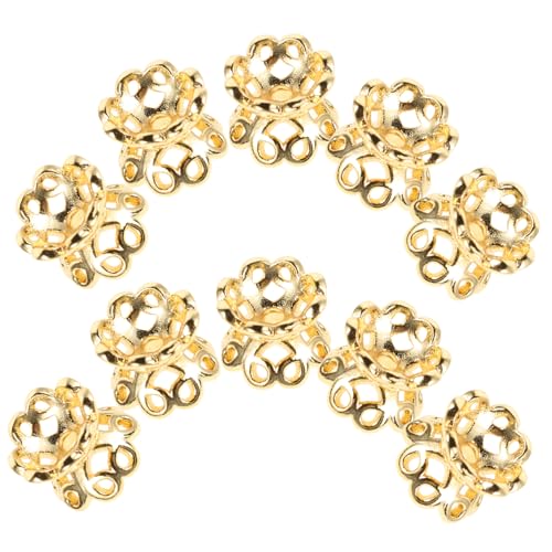 TOVINANNA 10 Stück Armband-perlen-accessoires Schmuck Perlen Kappen Perlenkappen Selber Machen Diy Halskette Perlenkappen Diy-versorgung Perlenabstandshalter Zierkappen Golden Kupfer TOVINANNA 10 Stück Armband-perlen-accessoires Schmuck Perlen Kappen Perlenkappen Selber Machen Diy Halskette Perlenkappen Diy-versorgung Perlenabstandshalter Zierkappen Golden Kupfer von TOVINANNA