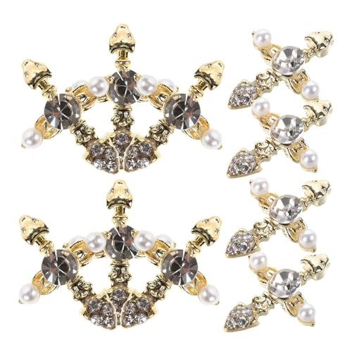 TOVINANNA 10 Stück Teiliges Nagelkunst Charms aus Metall Kreuz Nagelschmuck für Kreative Nail Art für DIY und Professionelle Maniküre Einfach Anzuwenden und von TOVINANNA