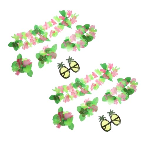 TOVINANNA 10 Stück Urlaubsoutfit Sonnenbrille Hawaii-kostüm Für Damen Hawaiianischer Kranz Luau Partydekorationen Sommer-hawaii-partybrille Ananas-halloween-kostüm Ananas-party Tuch TOVINANNA 10 Stück Urlaubsoutfit Sonnenbrille Hawaii-kostüm Für Damen Hawaiianischer Kranz Luau Partydekorationen Sommer-hawaii-partybrille Ananas-halloween-kostüm Ananas-party Tuch von TOVINANNA