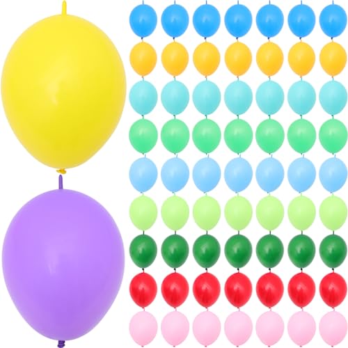TOVINANNA 100st Schwanzballon Verbindungsballon Zur Hochzeit Luftballons Für Hochzeitsfeiern Latexballons Mit Schwanz Verbundener Ballon Gold Blatt Emulsion Verdicken von TOVINANNA