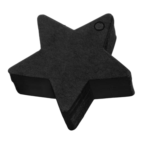 TOVINANNA 100 Stück Sternanhänger aus Kraftpapier Beschreibbare Sternförmige Tags für Diy Partygeschenke Hochzeitsdeko und Feiertagsdekoration Vielseitig Einsetzbar von TOVINANNA