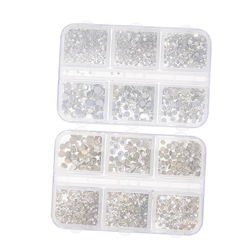 TOVINANNA 2 Sätze Diy Strasssteine Für Nägel Boxen Mit Glänzenden Rhinestones Für Nail Art Und Handwerksdekoration Für Nagelstudios Und Persönliche Diy Projekte 2boxen*2 von TOVINANNA