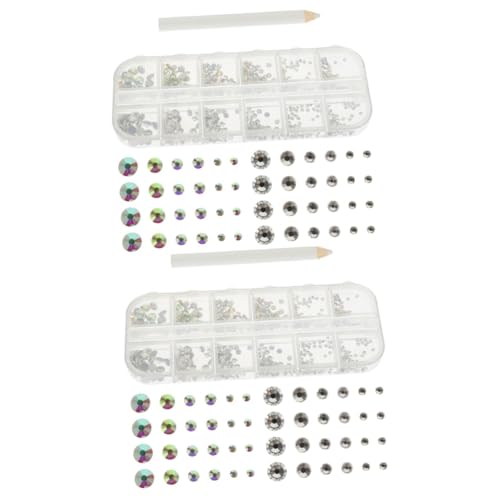 TOVINANNA 2 Sätze Flache Strasssteine für Nägel mit Pickerstift Teiliges Nail Art Zubehör für Funkelnde Designs und Nageldekorationen für Diy Nail Art und Körpermakeup TOVINANNA 2 Sätze Flache Strasssteine für Nägel mit Pickerstift Teiliges Nail Art Zubehör für Funkelnde Designs und Nageldekorationen für Diy Nail Art und Körpermakeup von TOVINANNA