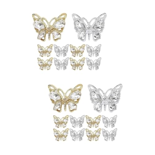 TOVINANNA 2 Sätze Schmetterling Nagel Charms Schmetterlings Acryl Nail Art Zubehör Mit Funkelnden Edelsteinen Für Kreative Nageldesigns Und Bastelprojekte 10 Stück * 2 TOVINANNA 2 Sätze Schmetterling Nagel Charms Schmetterlings Acryl Nail Art Zubehör Mit Funkelnden Edelsteinen Für Kreative Nageldesigns Und Bastelprojekte 10 Stück * 2 von TOVINANNA