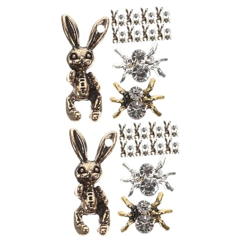 TOVINANNA 2 Sätze Spider Nail Art Charms Dunkel Vintage Rabbit Nagel Charms Für Diy Nagelkunst Nagelaccessoires Geeignet Für Salon Und Zuhause Vielseitig Einsetzbar 30 Stück * 2 TOVINANNA 2 Sätze Spider Nail Art Charms Dunkel Vintage Rabbit Nagel Charms Für Diy Nagelkunst Nagelaccessoires Geeignet Für Salon Und Zuhause Vielseitig Einsetzbar 30 Stück * 2 von TOVINANNA