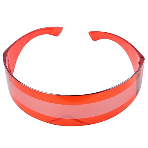 TOVINANNA 2 Stück Farbige Tanzbrille für Partys Festivals Lustige Kopfbandbrille Rot Leicht Langlebig für Club Tanzveranstaltungen von TOVINANNA