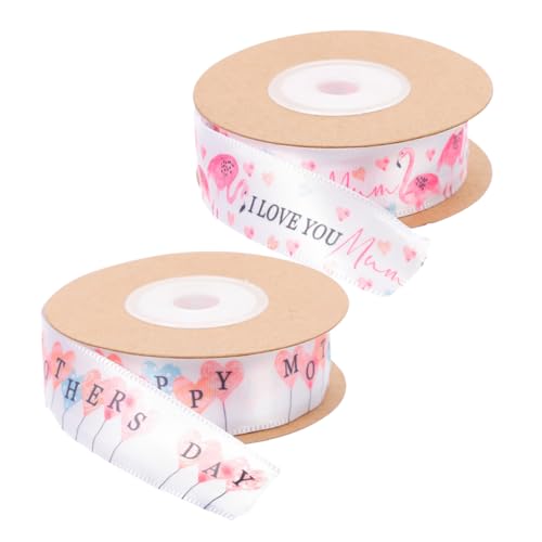 TOVINANNA 2 Stück Muttertagsband mit Flamingo und Ballonmotiv Vielseitig Einsetzbar für Dekorationen zu Muttertag und Geburtstagsfeiern Farbenfrohes Geschenkband TOVINANNA 2 Stück Muttertagsband mit Flamingo und Ballonmotiv Vielseitig Einsetzbar für Dekorationen zu Muttertag und Geburtstagsfeiern Farbenfrohes Geschenkband von TOVINANNA