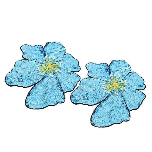 TOVINANNA 2 Stück gestickte Paillettenapplikation gestickte Blumenapplikationen Patches Nähen von Stoffapparat für Kleidung Blumenbeet für Kleidung Plastik Blau TOVINANNA 2 Stück gestickte Paillettenapplikation gestickte Blumenapplikationen Patches Nähen von Stoffapparat für Kleidung Blumenbeet für Kleidung Plastik Blau von TOVINANNA