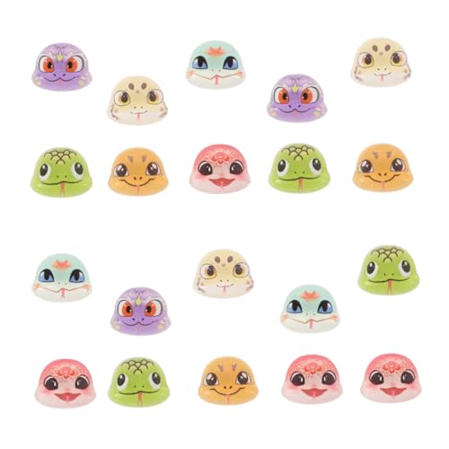 TOVINANNA 20 Stück Snake Year Nagelkunst Zubehör Resin Snake Nail Charms mit Detaillierten Schlangenkopf Designs für Nail Art Dekorationen Nagelfreundlich und Einfach Anzuwenden von TOVINANNA