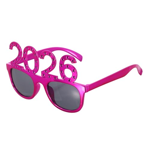 TOVINANNA 2026nummer Frohes Neues Jahr Partybrille Neuheit Silvesterbrillen Mit Kunststoffrahmen Lustige Requisiten Für Feiern Und Partys Partybrillen Für Fotos Und Veranstaltungen von TOVINANNA