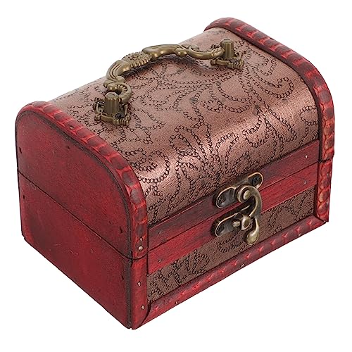 TOVINANNA 2Stücke Vintage Holz Schmuckschatulle mit Deckel Dekorative Aufbewahrungsbox für Ringe Ohrringe und Stabile Holzmaterialien für Schmuckorganisation von TOVINANNA