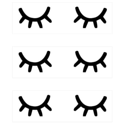 TOVINANNA 3 Blätter Augen-autoaufkleber Wandtattoos, Die Im Dunkeln Leuchten Augenwandbild Abziehen Und Aufkleben Augen Wandtattoo Wimpern-autoaufkleber Ein Blatt Pvc Leuchtend Kind von TOVINANNA