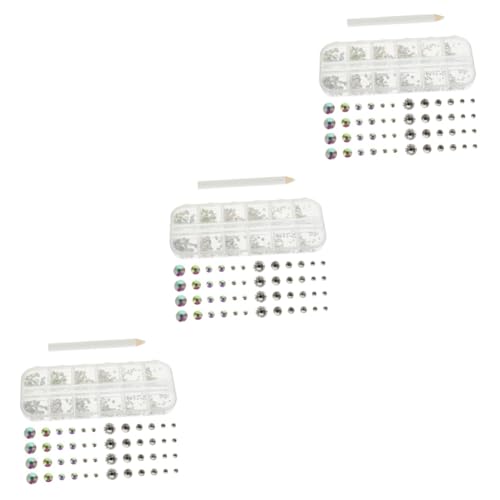 TOVINANNA 3 Sätze Flachrücken Charms mit Strasssteinen und Picker Stift Nail Art Zubehör für Designs und Maniküre für Natürliche und Künstliche Nägel TOVINANNA 3 Sätze Flachrücken Charms mit Strasssteinen und Picker Stift Nail Art Zubehör für Designs und Maniküre für Natürliche und Künstliche Nägel von TOVINANNA