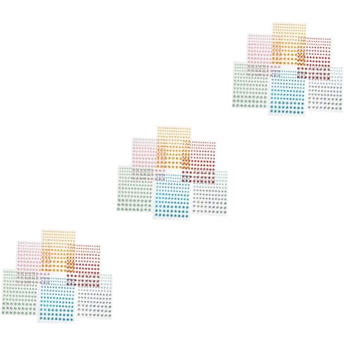 TOVINANNA 3 Sätze Selbstklebende Strass Aufkleber Für Gesicht Dekoration Bunte Diy Gems Sticker Für Festivals Hochzeiten Kreative Bastelprojekte 6 Blätter * 3 von TOVINANNA