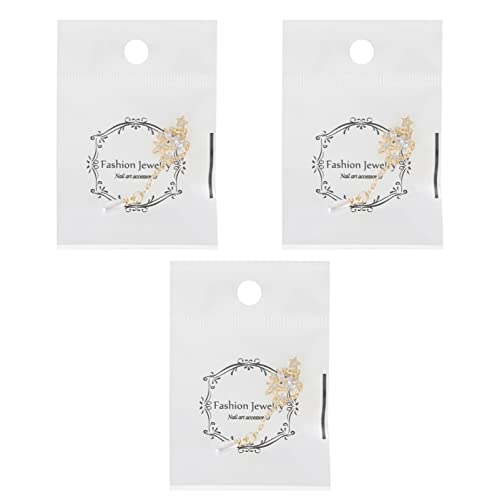 TOVINANNA 3 Stück Teiliges Set DIY Nagelschmuck mit Perlenanhänger und Goldener Bowknot Zirkonkette Kreative Nail Art Dekoration für Maniküre Zufälliger Stil Geschenkidee für Besondere TOVINANNA 3 Stück Teiliges Set DIY Nagelschmuck mit Perlenanhänger und Goldener Bowknot Zirkonkette Kreative Nail Art Dekoration für Maniküre Zufälliger Stil Geschenkidee für Besondere von TOVINANNA