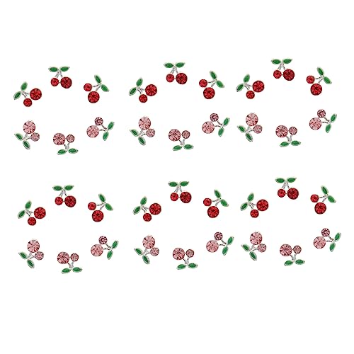 TOVINANNA 36 Stück Kirsch Nagelcharms Frucht Nagelstuds für Zubehör für Nageldesign und Nail Art für Kreative Maniküren und Besondere Anlässe TOVINANNA 36 Stück Kirsch Nagelcharms Frucht Nagelstuds für Zubehör für Nageldesign und Nail Art für Kreative Maniküren und Besondere Anlässe von TOVINANNA