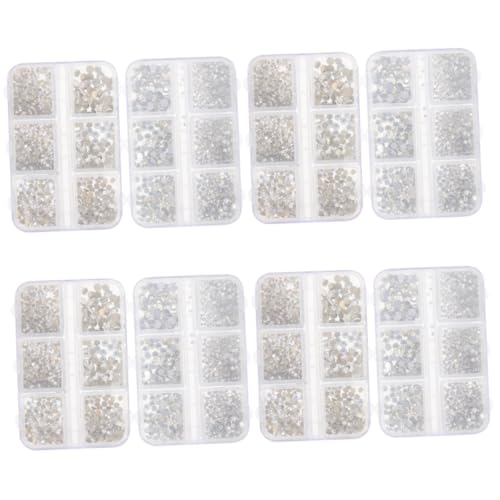 TOVINANNA 4 Sätze Glänzende Strasssteine Für Nageldesign Boxen Mit Silbernen Und Goldenen Kristallen Für Diy Nail Art Dekorationen Für Zuhause 2boxen*4 von TOVINANNA