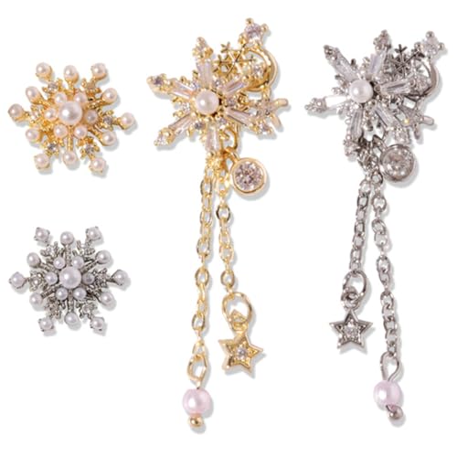 TOVINANNA 4 Stück Teiliges Schneeflocken Nagel Charms Dekorative Nagelkunst Schmuck für Kreative Maniküre für Natürliche und Künstliche Nägel Einfach Anzuwenden TOVINANNA 4 Stück Teiliges Schneeflocken Nagel Charms Dekorative Nagelkunst Schmuck für Kreative Maniküre für Natürliche und Künstliche Nägel Einfach Anzuwenden von TOVINANNA
