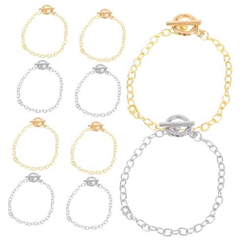 TOVINANNA 40 Stck Teiliges Armband Gliederketten mit Karabinerverschluss Metall Schmuckzubehör für DIY Armbandherstellung Weiße und Goldfarbene Ketten für Kreative Schmuckgestaltung TOVINANNA 40 Stck Teiliges Armband Gliederketten mit Karabinerverschluss Metall Schmuckzubehör für DIY Armbandherstellung Weiße und Goldfarbene Ketten für Kreative Schmuckgestaltung von TOVINANNA
