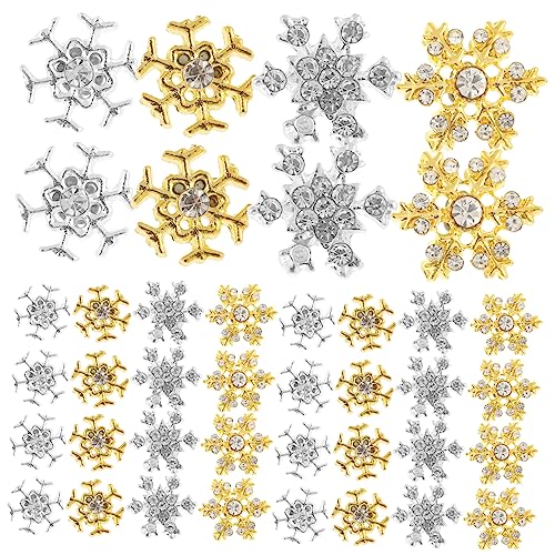 TOVINANNA 40 Stück Legierungs Nageldekor Niedliche Schneeflocken für Kreative Nail Art Langlebig für Partys Varianten TOVINANNA 40 Stück Legierungs Nageldekor Niedliche Schneeflocken für Kreative Nail Art Langlebig für Partys Varianten von TOVINANNA
