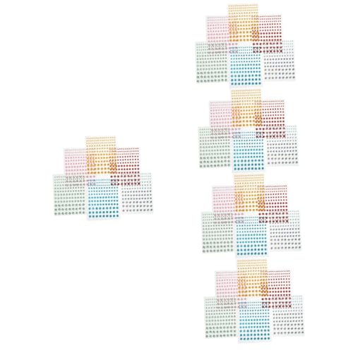 TOVINANNA 5 Sätze Gesicht Edelsteine Selbstklebend Glitzer Aufkleber Weiß Ab Blau Gelb Grün Rot Diy Strasssteine Für Face Art Handwerk Und Dekoration 6 Blätter * 5 von TOVINANNA