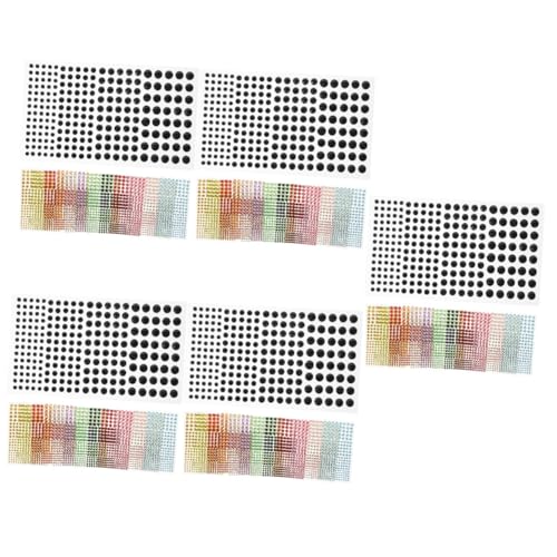 TOVINANNA 5 Sätze Selbstklebende Strasssteine Glitzernde Gesicht Juwelen Aufkleber Für Make Up Diy Dekoration Und Festivals Für Besondere Anlässe Partys Und Bastelprojekte 12 Blätter * 5 von TOVINANNA