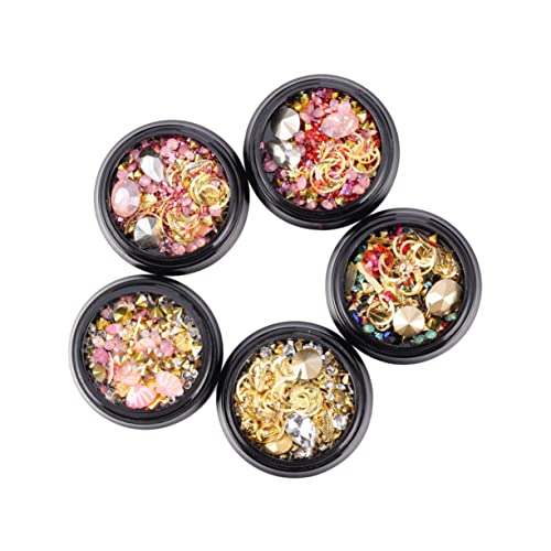 TOVINANNA 5 Stück Teiliges Sternen Mond Nagel Charms und Strass Aufkleber für DIY Nageldesign Maniküre Schmuck für Faszinierende Nägel für Kreative Nail Art Projekte TOVINANNA 5 Stück Teiliges Sternen Mond Nagel Charms und Strass Aufkleber für DIY Nageldesign Maniküre Schmuck für Faszinierende Nägel für Kreative Nail Art Projekte von TOVINANNA