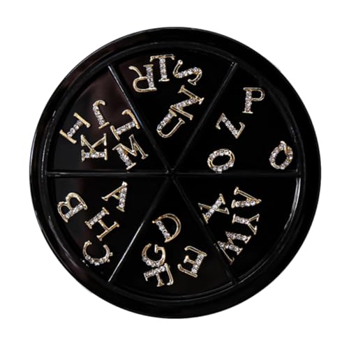 TOVINANNA 52 Stück Buchstaben Nail Art Charms Glitzernde Maniküre Dekorationen für Kreative Nagelkunst für Partys und DIY Nail Art Zubehör TOVINANNA 52 Stück Buchstaben Nail Art Charms Glitzernde Maniküre Dekorationen für Kreative Nagelkunst für Partys und DIY Nail Art Zubehör von TOVINANNA