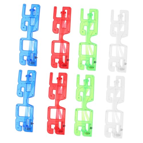 TOVINANNA 8 Stück Teiliges LED Year Eyewear Leuchtende Kunststoff Brillen mit Hellen Leds Langlebige Batterien Bunte Partybrillen für Silvester und Abschlussfeiern Vielseitige Farbauswahl TOVINANNA 8 Stück Teiliges LED Year Eyewear Leuchtende Kunststoff Brillen mit Hellen Leds Langlebige Batterien Bunte Partybrillen für Silvester und Abschlussfeiern Vielseitige Farbauswahl von TOVINANNA