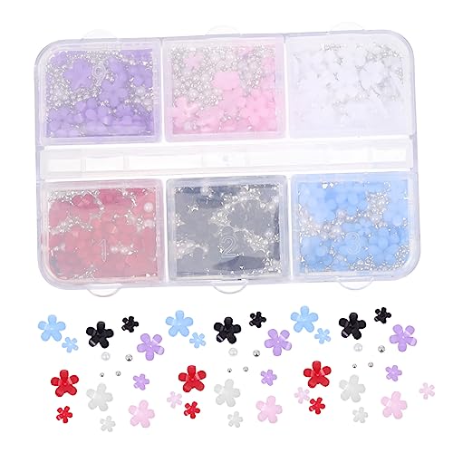 TOVINANNA Blumennagel Charms Set Fächer Box mit Gemischten Harzblumen für Nail Art Dekoration für Hochzeiten Partys und DIY Maniküre Einfach Anzuwenden und TOVINANNA Blumennagel Charms Set Fächer Box mit Gemischten Harzblumen für Nail Art Dekoration für Hochzeiten Partys und DIY Maniküre Einfach Anzuwenden und von TOVINANNA