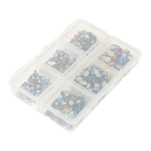 TOVINANNA Fächer Flatback Strasssteine Bunte Nail Charms DIY Nagelkunst Zubehör für Gelnägel Schmucksteine Basteln Selbstklebend Funkelnde Nail Art Dekoration von TOVINANNA