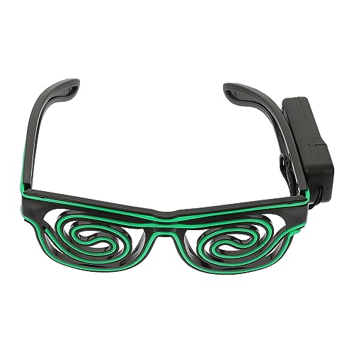 TOVINANNA LED Spiral Partybrille Glühende Brille für Lustige Partys Tragbare Neon Accessoires Geeignet für Karneval und Einzigartige und Designs von TOVINANNA