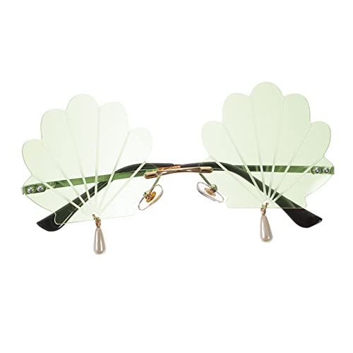 TOVINANNA Muschel-anhänger-brille Sonne Trendy Gläser Strand Spaß Lustig Partybrille Geburtstagsparty-brille Brillen-foto-requisiten Grün Stk von TOVINANNA