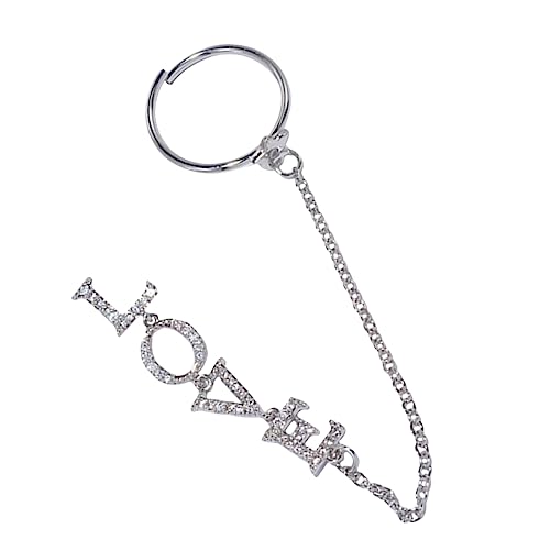 TOVINANNA Nagel Schmuck mit Kettenring Maniküre Dekoration für Kunstnägel Glänzendes Design für Stilvolle Perfektes Accessoire für Nagelkunst und Luxuriösen Look TOVINANNA Nagel Schmuck mit Kettenring Maniküre Dekoration für Kunstnägel Glänzendes Design für Stilvolle Perfektes Accessoire für Nagelkunst und Luxuriösen Look von TOVINANNA