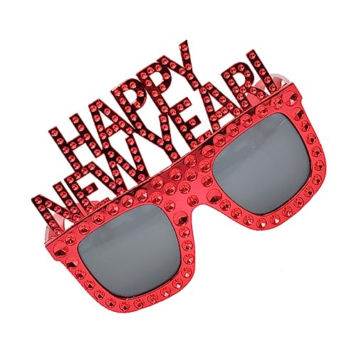 TOVINANNA Neujahrsbrille Silvester Brille Partyzubehör zum Thema Neujahr kinder ferngläser kinderferngläser schnapsgläser Sonnenbrille Party-Requisiten lustige Brille Schüttgut Partybedarf von TOVINANNA