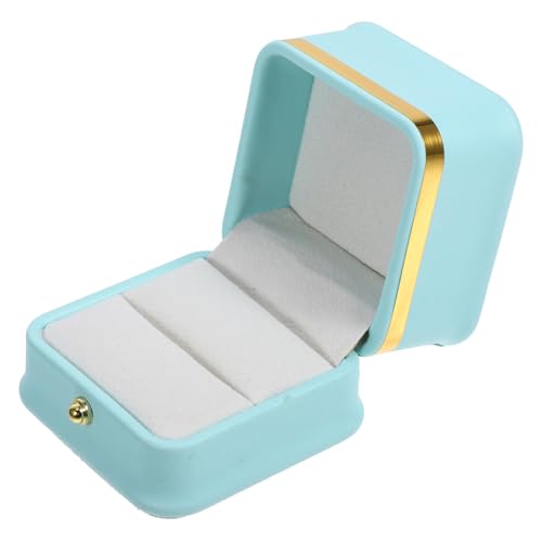 TOVINANNA Ringbox Mit Mini Form Quadratisch Ausgefallener Behälter Für Heiratsantrag Hochzeit Goldene Party Kleine Schmuckschatullen Schmuckverpackung Schmuckschatullen Für Frauen von TOVINANNA
