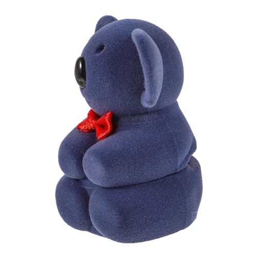 TOVINANNA Ringbox für Verlobungsring Kleine Schmuckschatulle Ringform für Hochzeiten Valentinstag und Jubiläen mit Ansprechendem Design und Einfacher Handhabung von TOVINANNA